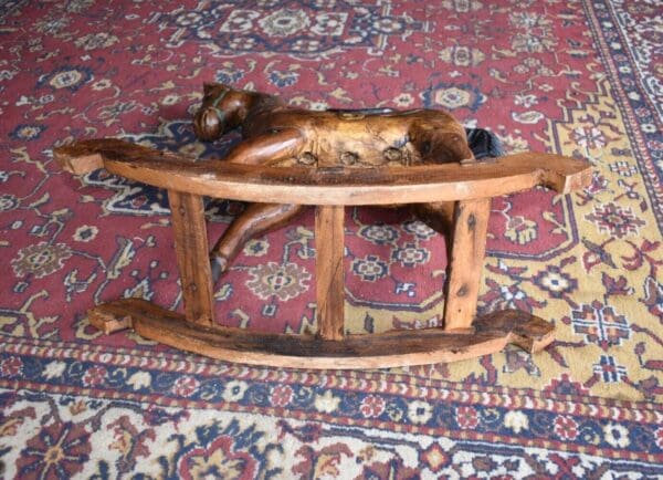 Antique Primitive Child's Wood Rocking Horse