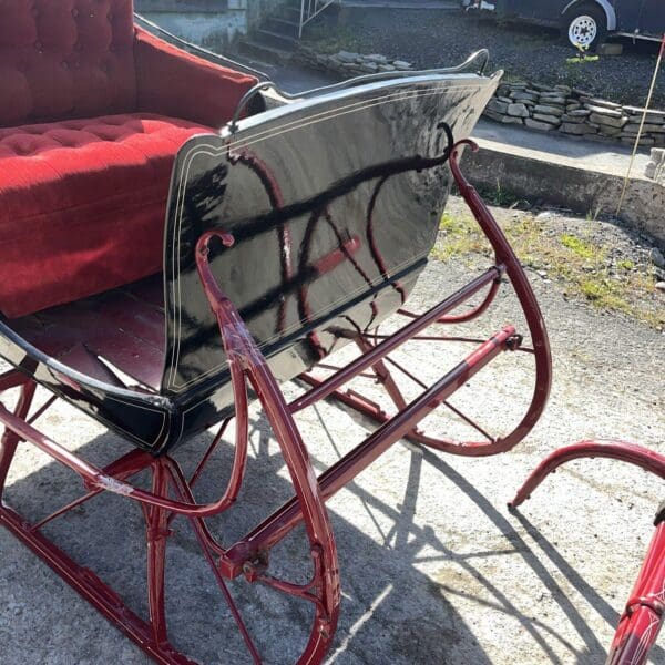 Antique Restored Portland Cutter Sleigh With Shafts