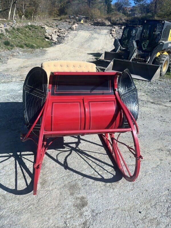 Restored Antique Currier & Ives Albany Cutter Sleigh With Shafts