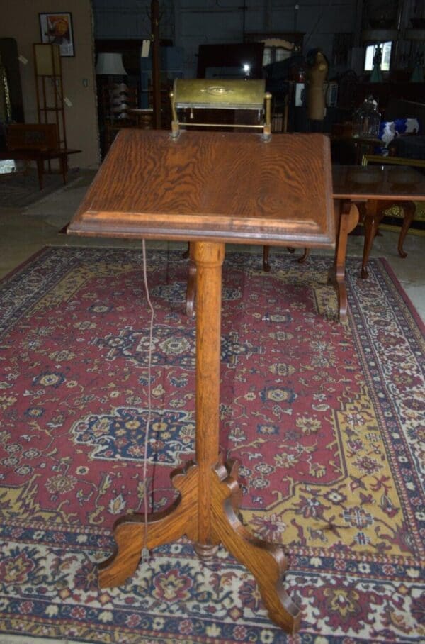 Antique Oak Lectern, Podium