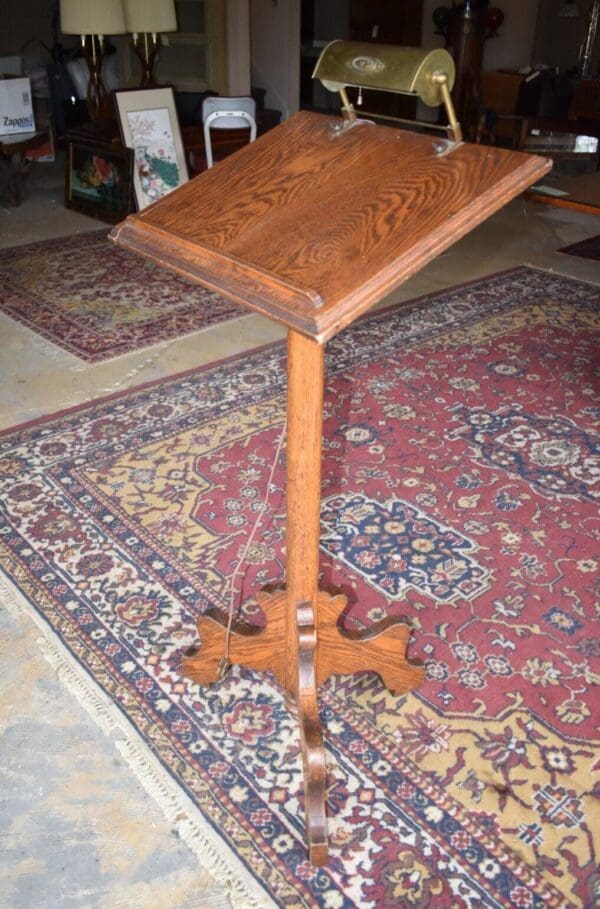 Antique Oak Lectern, Podium