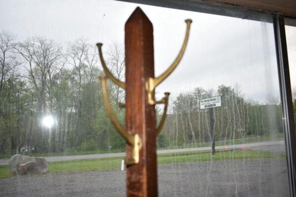 Antique Oak Coat Tree, Vintage Hall Coat Hat Rack