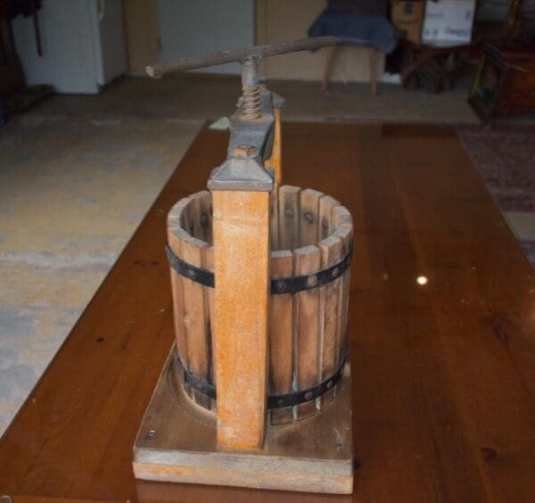 Antique Primitive Small Fruit Grape Press