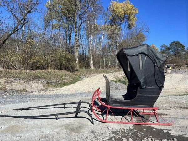 Signed Antique Doctor’s Sleigh With Shafts