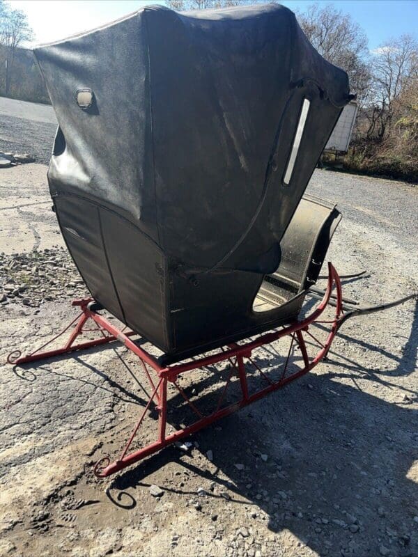 Signed Antique Doctor’s Sleigh With Shafts