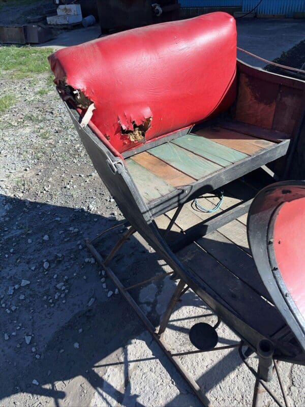 Signed Antique Christmas Sleigh With Shafts