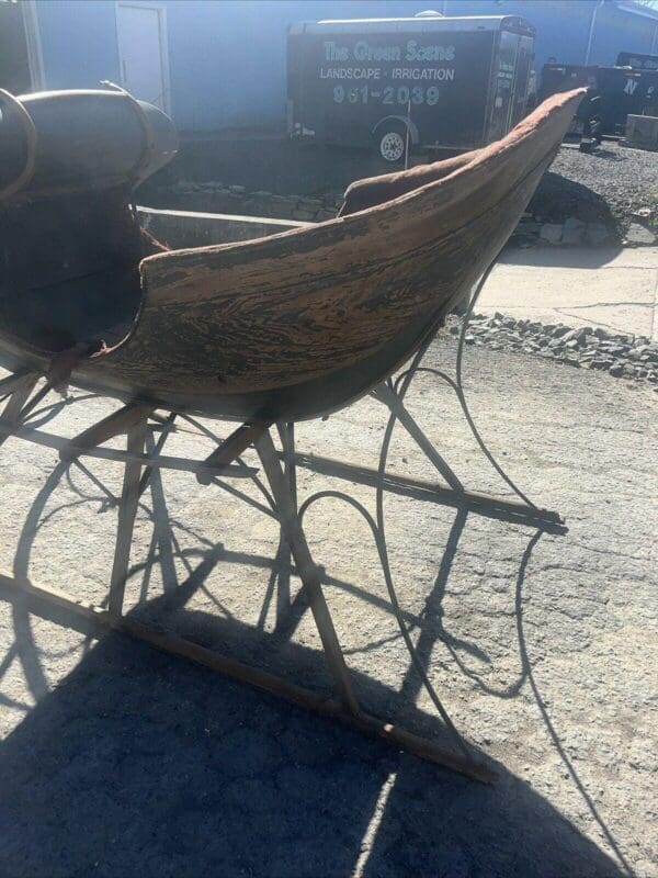 Antique Currier & Ives Albany Cutter Sleigh With Shafts