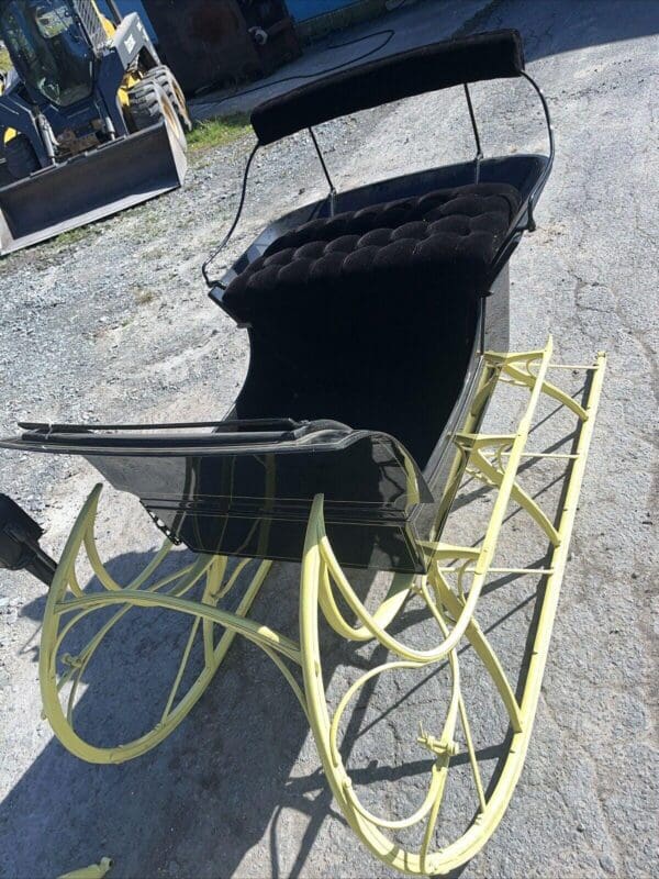 Antique Restored Pony Cutter Sleigh With Shafts