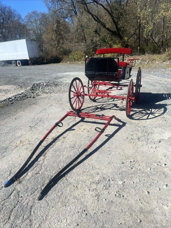 Restored Pony Show Cart with shafts, Equestrian