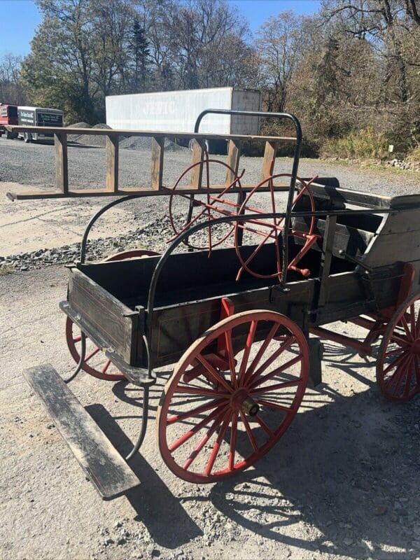 Primitive Fireman’s Pony Cart with shafts, Equestrian