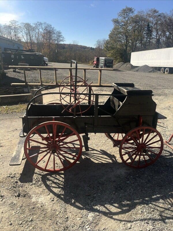 Primitive Fireman’s Pony Cart with shafts, Equestrian