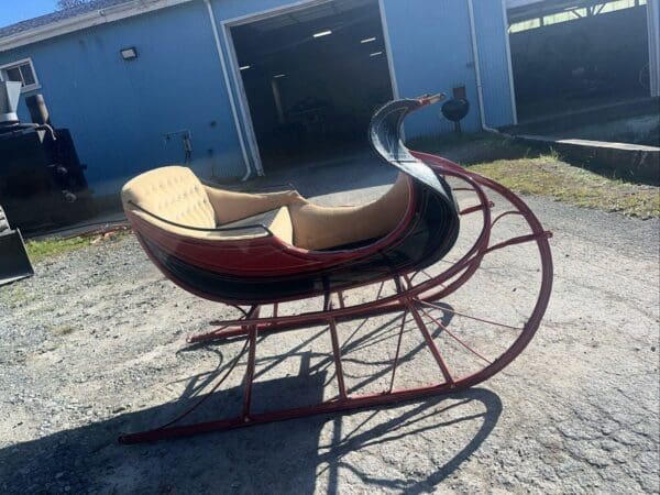 Restored Antique Currier & Ives Albany Cutter Sleigh With Shafts