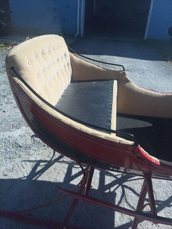 Restored Antique Currier & Ives Albany Cutter Sleigh With Shafts