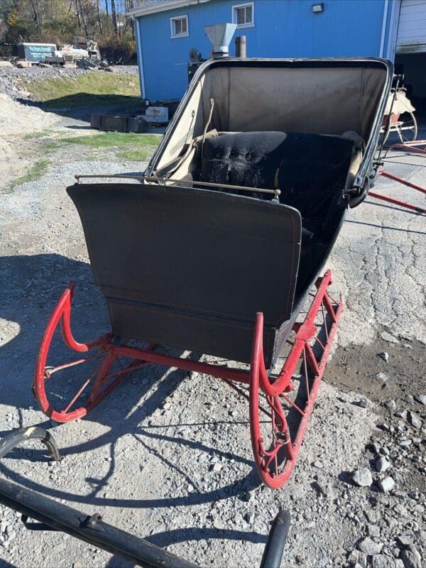 Signed Antique Doctor’s Sleigh With Shafts