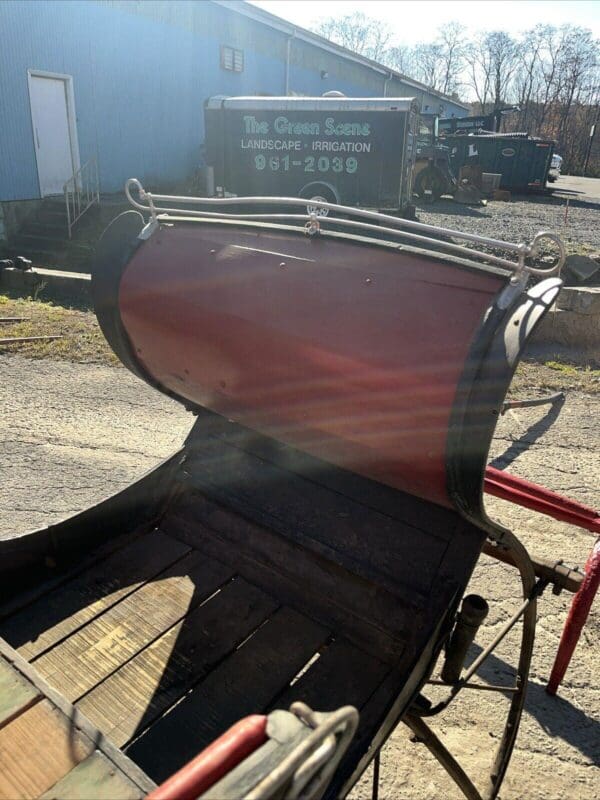 Signed Antique Christmas Sleigh With Shafts