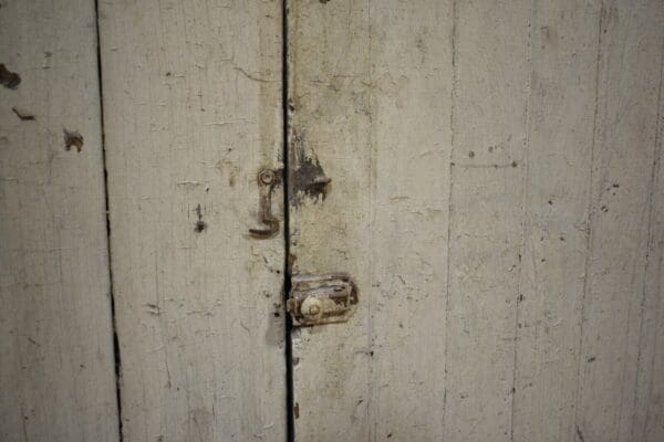 Primitive Shabby Painted Bead Board Cabinet, Cupboard