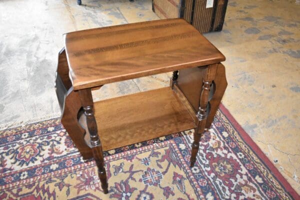 Mid Century Modern Magazine Rack, End Side Table