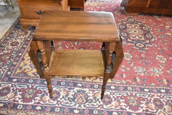 Mid Century Modern Magazine Rack, End Side Table