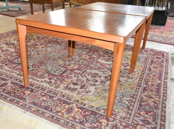 Mid Century Danish Modern Vejle Stole Og Mobelfabrik End Tables, A Pair