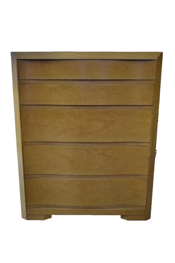 Vintage Conant Ball Blonde Mid Century Chest of Drawers