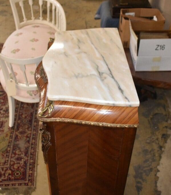 Vintage Louis xv Marble Top Bedroom Lingerie Chest, Made in Spain