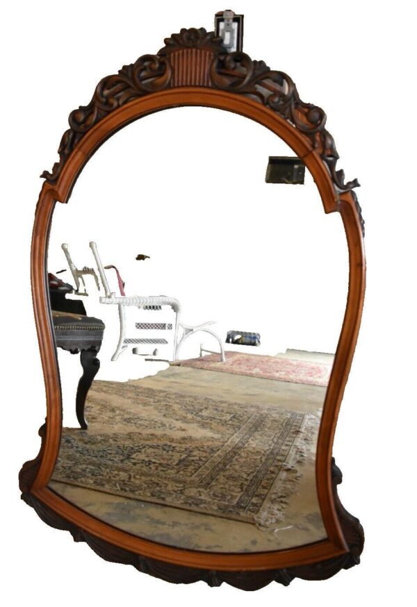 Large Antique Ornate Wall Mirror