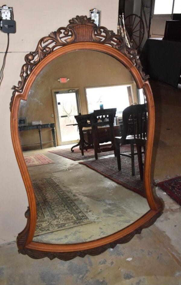 Large Antique Ornate Wall Mirror