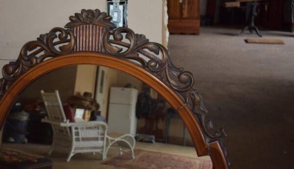 Large Antique Ornate Wall Mirror