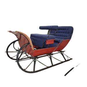 Restored Antique Studebaker 4 passenger Horse Drawn Sleigh with Shafts & Pole