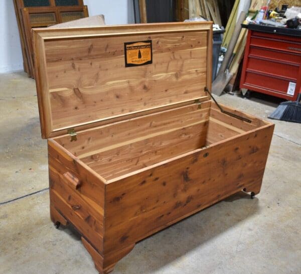 Antique Vintage Solid Red Cedar Chest by West Branch Novelty Co