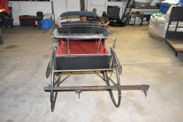 Antique Signed Minter & Stafford 4 Passenger Horse Drawn Sleigh, Farm Wagon