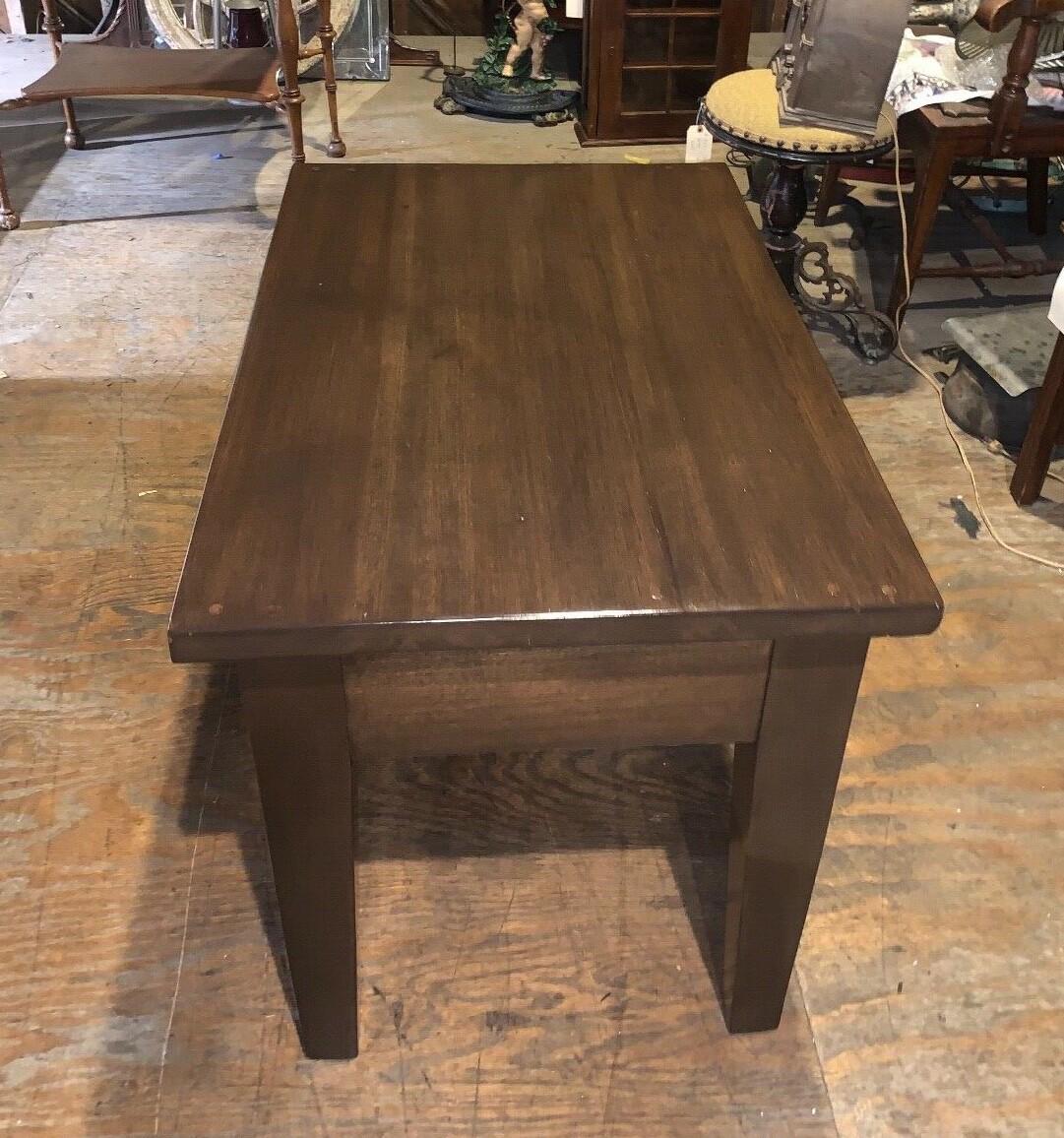 Antique Pine Dining Table or Desk, Refinished