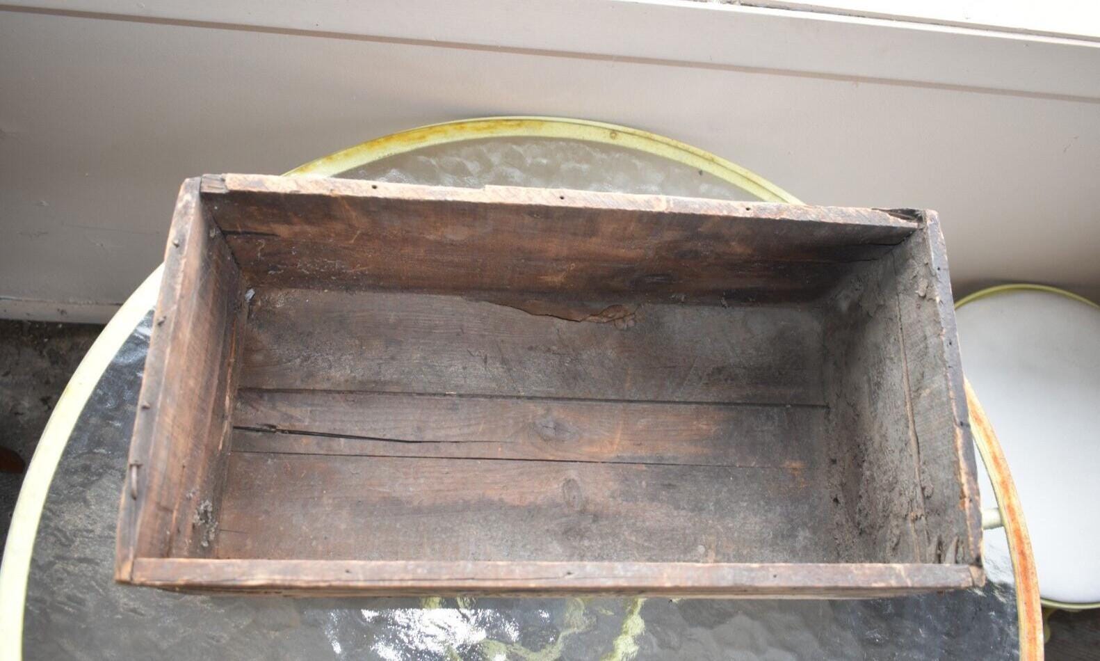 Primitive Antique Wood Crate Dupont Explosives Box
