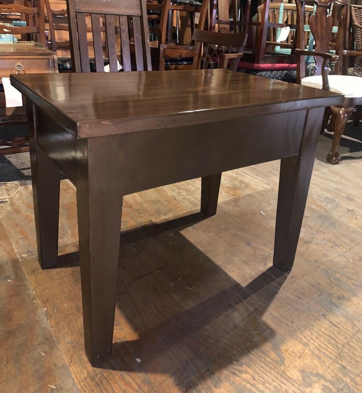 Antique Pine Dining Table or Desk, Refinished