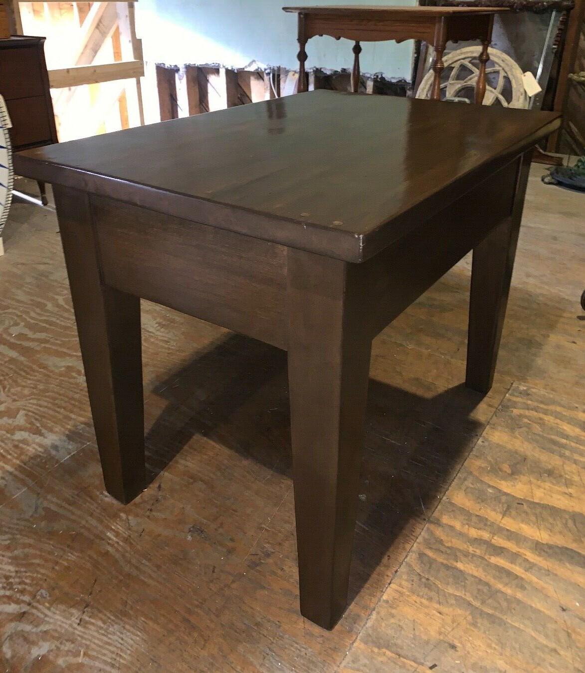 Antique Pine Dining Table or Desk, Refinished
