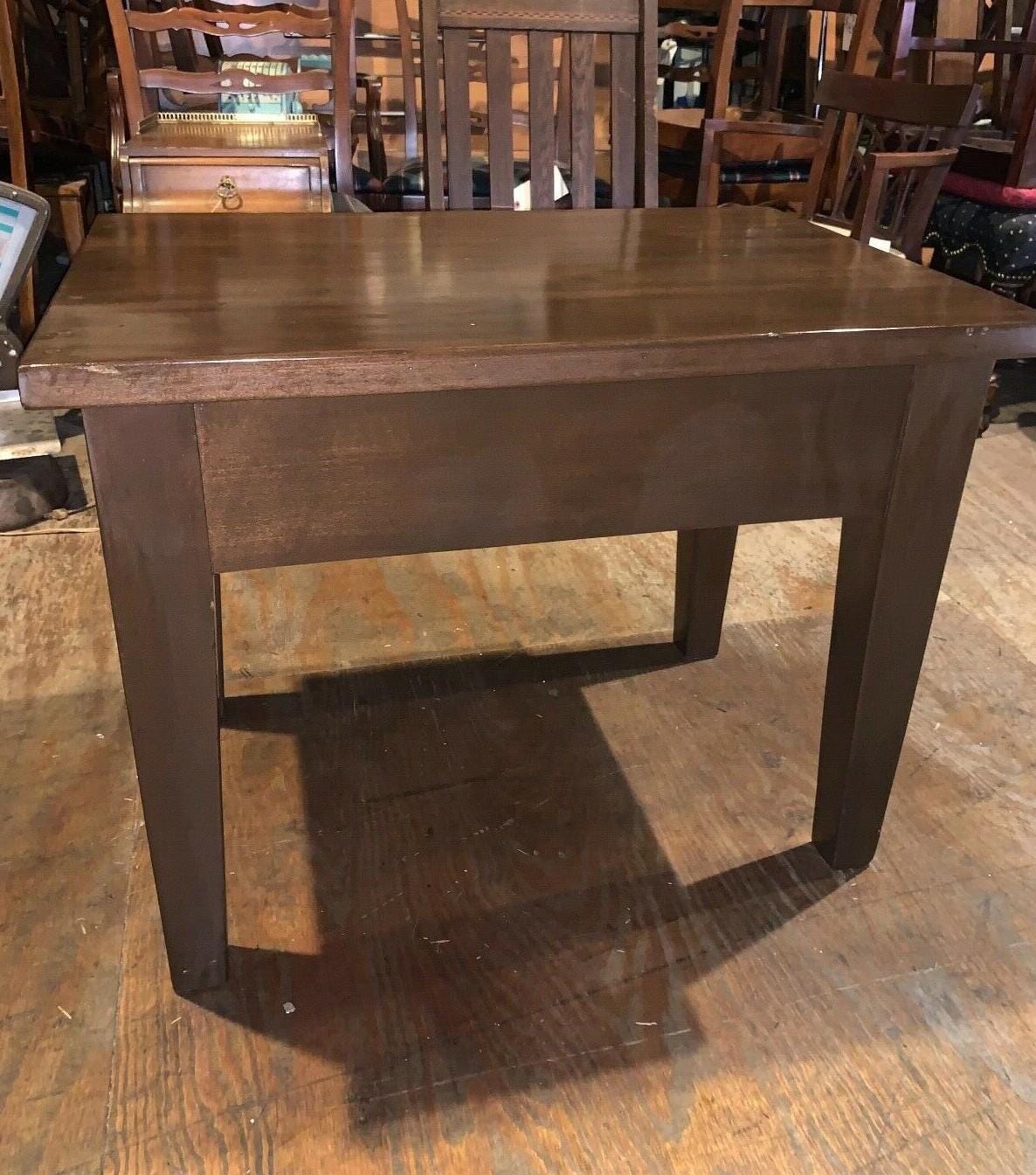 Antique Pine Dining Table or Desk, Refinished