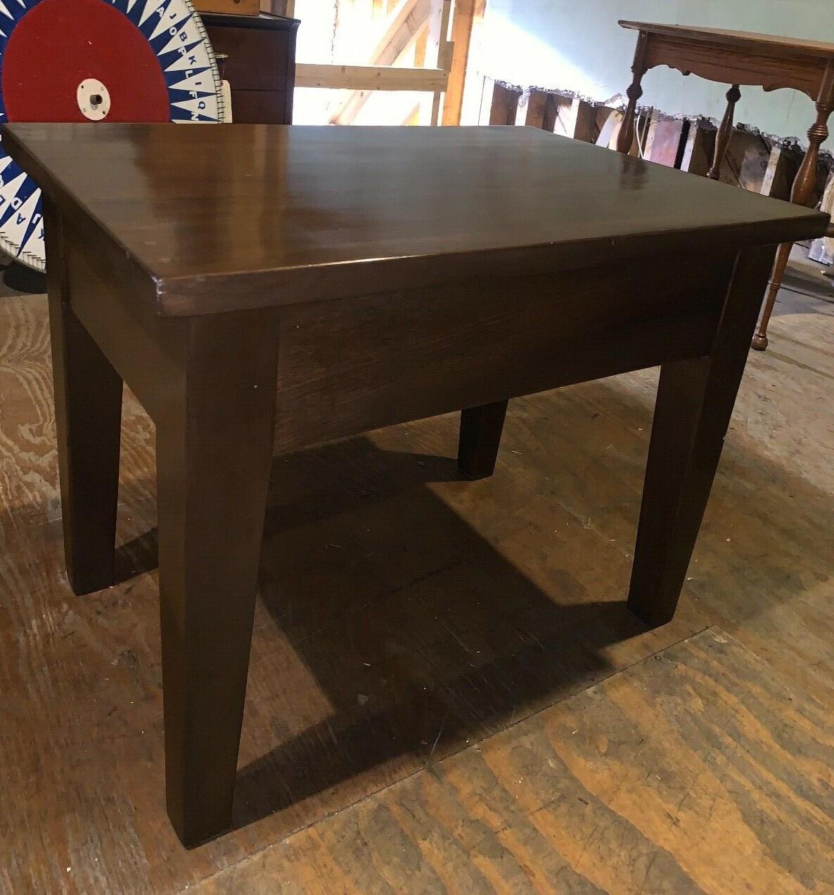 Antique Pine Dining Table or Desk, Refinished