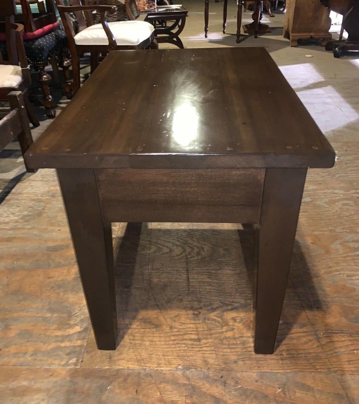 Antique Pine Dining Table or Desk, Refinished