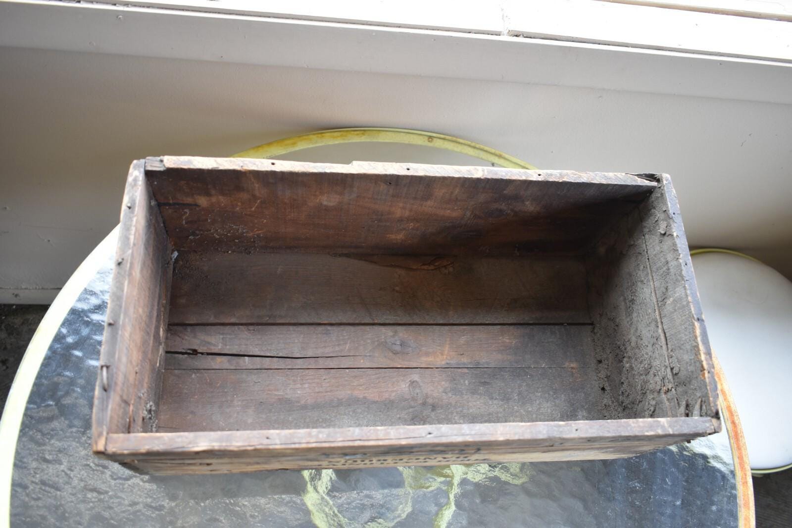 Primitive Antique Wood Crate Dupont Explosives Box