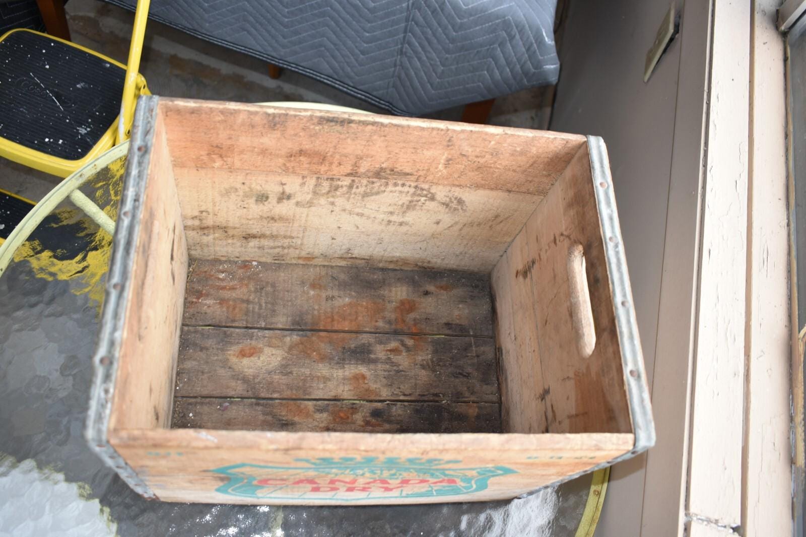 Primitive Antique Wood Crate Vintage Canada Dry Box